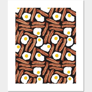 Bacon and Eggs Pattern Posters and Art